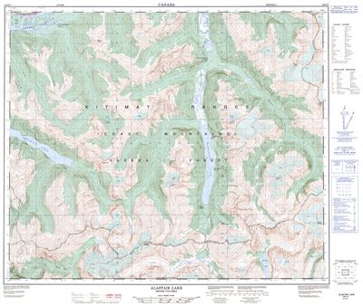 103I03 - ALASTAIR LAKE - Topographic Map