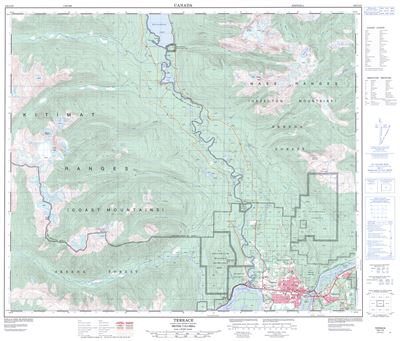 103I10 - TERRACE - Topographic Map