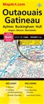 Gatineau  & Region Street Map. This map of Gatineau and Area is a comprehensive and detailed map that covers a wide range of regions, including Hautes Laurentides, Hull, Aylmer, Buckingham, Maniwaki, Montebello, Masson-Angers, and Ottawa. The map is desig