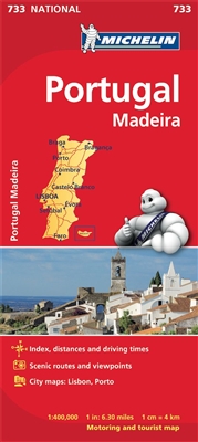 Portugal & Madeira Travel & Road Map. Updated regularly, MICHELIN National Map Portugal & Madeira will give you an overall picture of your journey thanks to its clear and accurate mapping scale 1:400,000. Our map will help you easily plan your safe and en