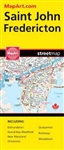 Fredericton & Saint John NB travel and road map. A must have for anyone travelling in this area of New Brunswick. Includes the communities of Edmundston, Fredericton, Grand Bay-Westfield, Kings County, Madawaska, New Maryland, Oromocto, Quispamsis, Rothes