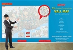 Toronto and Area Wall Map Laminated. A combination of bold colours and detailed cartography makes this map stand out in any home, classroom, or office. Plus its LARGE SCALE AND EASY TO READ! A handy reference piece, but also an eye-catching accent.