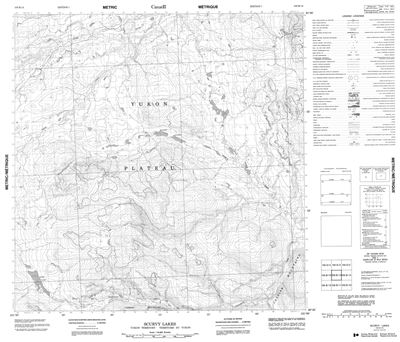 105B14 - SCURVY LAKES - Topographic Map