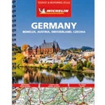 Michelins Germany, Benelux, Austria, Switzerland, Czech Republic Tourist and Motoring atlas is the perfect companion for an enjoyable and safe drive in Germany and North East Europe. Convenient and easy to use thanks to its spiral bound cover, Michelin t