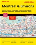 Montreal & Area travel atlas. A full colour bilingual street atlas of Montreal and Environs. Ideal for anyone travelling, working or living in this area. Includes Large Print Maps and Index/ Cartes et Index a Gros Characters Postal Code Map