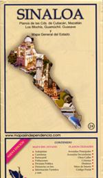 Sinaloa Mexico Travel & Road Map