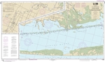 NOAA Chart 11303. Nautical Chart of Intracoastal Waterway Laguna Madre - Chubby Island to Stover Point, including The Arroyo Colorado - Gulf of Mexico. NOAA charts portray water depths, coastlines, dangers, aids to navigation, landmarks, bottom characteri