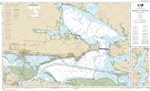 NOAA Chart 11314. Nautical Chart of Intracoastal Waterway Carlos Bay to Redfish Bay, including Copano Bay - Gulf Coast. NOAA charts portray water depths, coastlines, dangers, aids to navigation, landmarks, bottom characteristics and other features, as wel