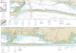 NOAA Chart 11319. Nautical Chart of Intracoastal Waterway Cedar Lakes to Espiritu Santo Bay - Gulf Coast. NOAA charts portray water depths, coastlines, dangers, aids to navigation, landmarks, bottom characteristics and other features, as well as regulator