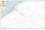 NOAA Chart 11323. Nautical Chart of Approaches to Galveston Bay - Gulf Coast. NOAA charts portray water depths, coastlines, dangers, aids to navigation, landmarks, bottom characteristics and other features, as well as regulatory, tide, and other informati