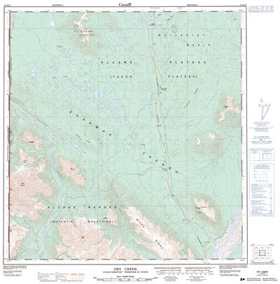 115K02 - DRY CREEK - Topographic Map