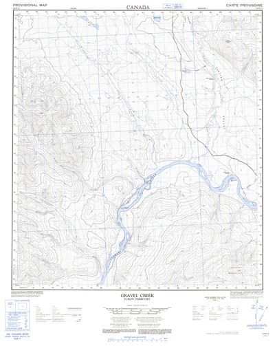 115P12 - GRAVEL CREEK - Topographic Map