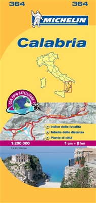 364 Italy Calabria Michelin Map