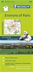 Paris & Vicinity France Travel Map. The MICHELIN zoom map Environs of Paris is the ideal travel companion to fully explore Paris and its surrounding areas, thanks to its easy-to-use format and its scale of 1:100,000. In addition to Michelin's clear and ac