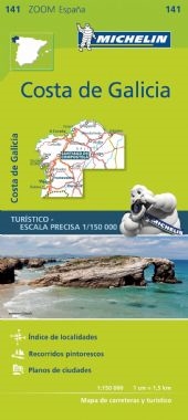 Costa de Galicia Travel & Touring map is the ideal travel companion to fully explore this Spanish destination, thanks to its easy-to-use format and its scale of 1:150,000. The high precision of their detailed scale is specially adapted for very touristy a