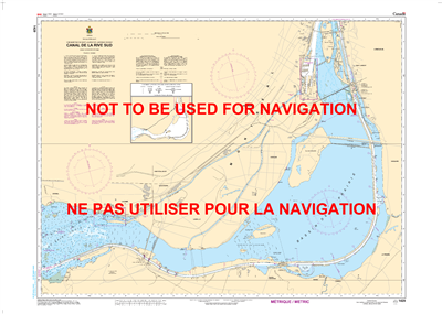 1429 - Canal de la Rive Sud- Canadian Hydrographic Service (CHS)'s exceptional nautical charts and navigational products help ensure the safe navigation of Canada's waterways. These charts are the 'road maps' that guide mariners safely from port to port.