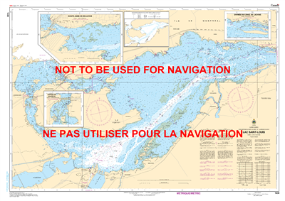 1430 - Lac Saint-Louis- Canadian Hydrographic Service (CHS)'s exceptional nautical charts and navigational products help ensure the safe navigation of Canada's waterways. These charts are the 'road maps' that guide mariners safely from port to port. With