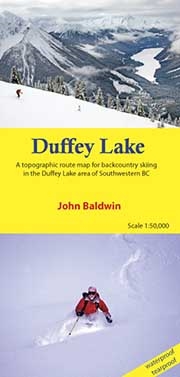Duffey Lake SW BC - Back Country Skiing Map. Duffey Lake describes back country skiing and hiking routes to alpine areas accessible from the Duffey Lake area surrounding Cayoosh Pass along Highway 99 in southwestern British Columbia. Routes are marked on