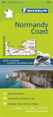 France - Normandy Coast Travel & Road Map. MICHELIN zoom map Normandy Coast is the ideal travel companion to fully explore this French destination, thanks to its easy-to-use format and its scale of 1:150,000. Covers Dieppe, Rouen, Caen, St-Lo The Zoom col