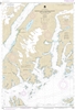 NOAA Chart 16712. Nautical Chart of Unakwik Inlet to Esther Passage and College Fiord. NOAA charts portray water depths, coastlines, dangers, aids to navigation, landmarks, bottom characteristics and other features, as well as regulatory, tide, and other