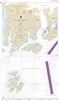 NOAA Chart 16713. Nautical Chart of Naked Island to Columbia Bay. NOAA charts portray water depths, coastlines, dangers, aids to navigation, landmarks, bottom characteristics and other features, as well as regulatory, tide, and other information. They con