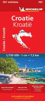 Croatia Travel & Road Map. Includes Dubrovnik and Zagreb. Updated regularly, MICHELIN National Map Croatia will give you an overall picture of your journey thanks to its clear and accurate mapping scale 1:750,000. Our map will help you easily plan your sa