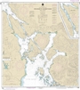 NOAA Chart 17324. Nautical Chart of Sitka Sound to Salisbury Sound, Inside Passage - Neva Str.-Neva Point to Zeal Point - Alaska. NOAA charts portray water depths, coastlines, dangers, aids to navigation, landmarks, bottom characteristics and other featur