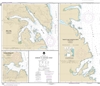 NOAA Chart 17337. Nautical Chart of Harbors in Chatham Strait Kelp Bay - Warm Spring Bay - Takatz and Kasnyku Bays - Alaska. NOAA charts portray water depths, coastlines, dangers, aids to navigation, landmarks, bottom characteristics and other features, a