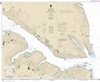 NOAA Chart 17338. Nautical Chart of Peril Straight - Hoonah Sound to Chatham Straight - Alaska. NOAA charts portray water depths, coastlines, dangers, aids to navigation, landmarks, bottom characteristics and other features, as well as regulatory, tide, a