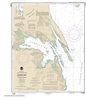 NOAA Chart 17362. Nautical Chart of Gambier Bay, Stephens Passage - Alaska. NOAA charts portray water depths, coastlines, dangers, aids to navigation, landmarks, bottom characteristics and other features, as well as regulatory, tide, and other information