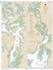 NOAA Chart 17372. Nautical Chart of Keku Strait - Monte Carlo Island to Entrance Island - The Summit - Devils Elbow - Alaska. NOAA charts portray water depths, coastlines, dangers, aids to navigation, landmarks, bottom characteristics and other features,