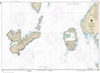 NOAA Chart 17402. Nautical Chart of Southern Entrances to Sumner Strait - Alaska. NOAA charts portray water depths, coastlines, dangers, aids to navigation, landmarks, bottom characteristics and other features, as well as regulatory, tide, and other infor