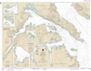 NOAA Chart 17426. Nautical Chart of Kasaan Bay, Clarence Strait - Hollis Anchorage, eastern part - Lyman Anchorage- Alaska. NOAA charts portray water depths, coastlines, dangers, aids to navigation, landmarks, bottom characteristics and other features, as