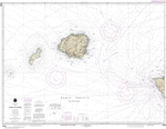 NOAA Chart 19380. Nautical Chart of Oahu to Niihau. NOAA charts portray water depths, coastlines, dangers, aids to navigation, landmarks, bottom characteristics and other features, as well as regulatory, tide, and other information. They contain all criti