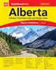 Alberta Back Road Travel Atlas. This is a very comprehensive and detailed atlas. Includes township and range information, points of interest list, parks and recreation areas, and provincial road maps. City insets for Banff, Calgary, Edmonton, Grande Prair