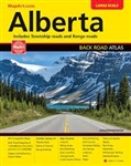 Alberta Back Road Travel Atlas. This is a very comprehensive and detailed atlas. Includes township and range information, points of interest list, parks and recreation areas, and provincial road maps. City insets for Banff, Calgary, Edmonton, Grande Prair