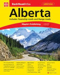 Alberta Back Road Travel Atlas. This is a very comprehensive and detailed atlas. Includes township and range information, points of interest list, parks and recreation areas, and provincial road maps. City insets for Banff, Calgary, Edmonton, Grande Prair