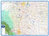 Central Alberta Regional Wall Map. This regional road map of Central Alberta is a current map with parks, places (cities, towns, villages and hamlets), highways, major roads, township and range roads, First Nations and Metis Settlements, Counties, MD's (