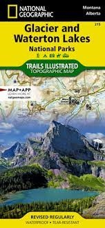 Glacier & Waterton Lakes National Parks Hiking Map. Includes Apgar Mountains, Bowman Lake, Flathead National Forest, Flathead Range, Glacier, Great Bear Wilderness, Kintla Lake, Lake McDonald, Lake Sherburne, Lewis & Clark National Forest, Lewis Range, Li