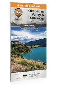 Okanagan Valley & Shuswap BRMB Adventure Map.  Includes Armstrong, Beaverdell, Chase, Enderby, Kelowna, Keremeos, Lake Country, Lumby, Naramata, Oliver, Osoyoos, Peachland, Penticton, Salmon Arm, Sicamous, Vernon & more. This large detailed topographic ma