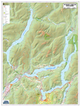 The Shuswap & Adams Lake Regional Wall Map. This beautifully designed regional map shows the houseboating capital of BC with the arms of The Shuswap Lake, including Salmon Arm, Mara Lake, Anstey Arm, Seymour Arm and Little Shuswap Lake. This current map s