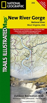 242 New River Gorge National River National Geographic Trails Illustrated