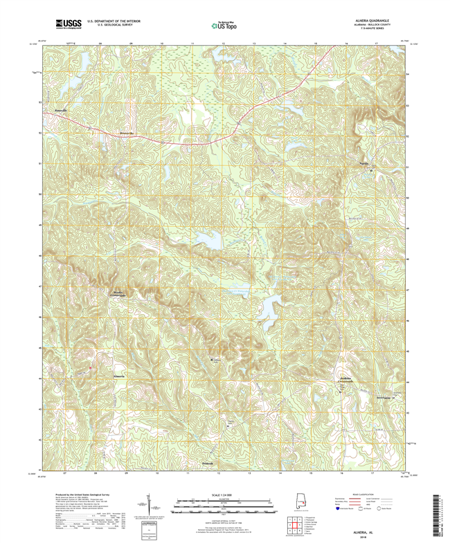 Almeria Alabama - 24k Topo Map