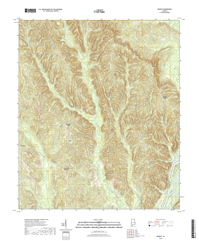 Ararat Alabama - 24k Topo Map