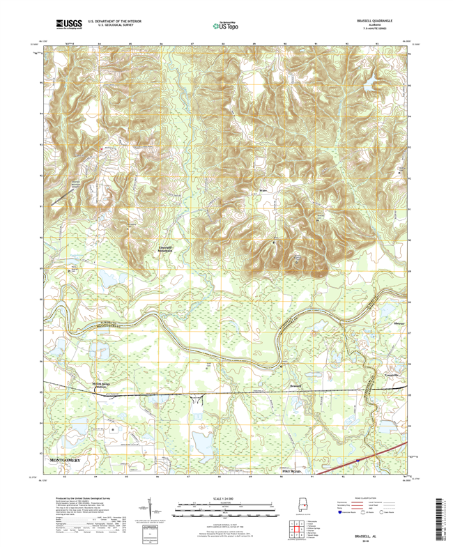 Brassell Alabama - 24k Topo Map