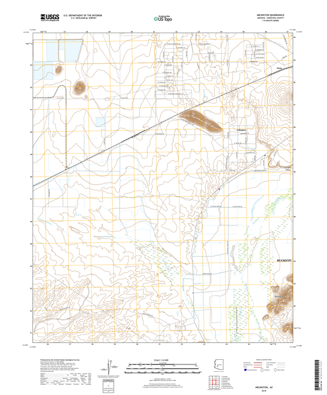 Arlington Arizona - 24k Topo Map