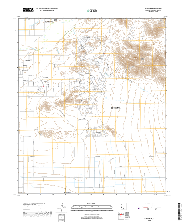 Avondale SW Arizona - 24k Topo Map