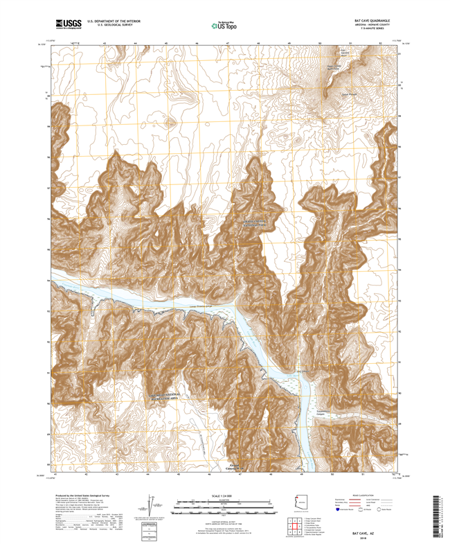 Bat Cave Arizona - 24k Topo Map