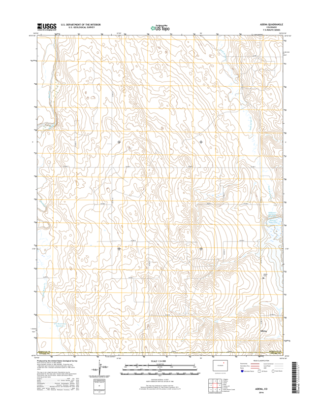 Adena Colorado - 24k Topo Map