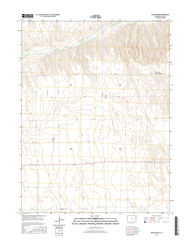 Adler Creek Colorado - 24k Topo Map